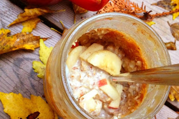 Apple Peanut Butter Overnight Oats