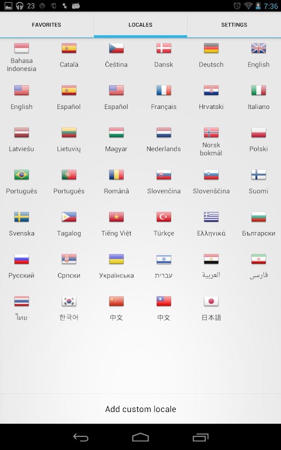    Quick Locale Switcher- screenshot  