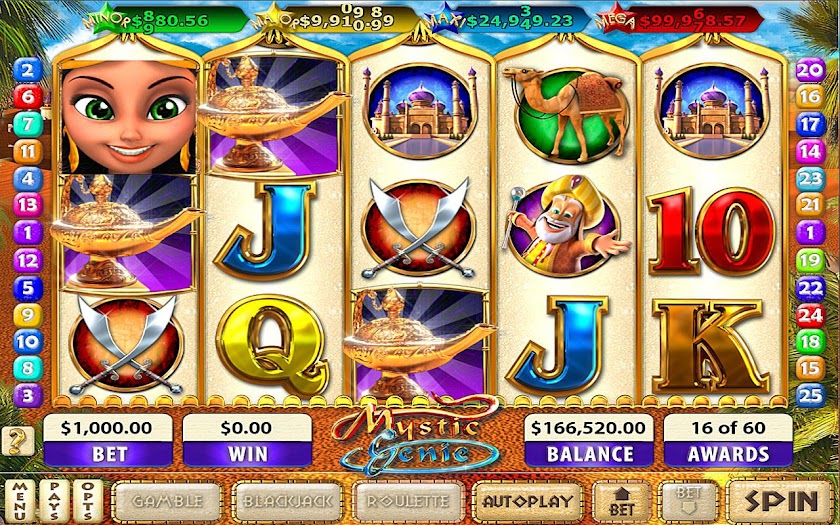 Mystic Genie Slots Screen 1