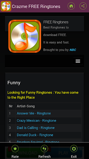 FREE Ringtones Crazme