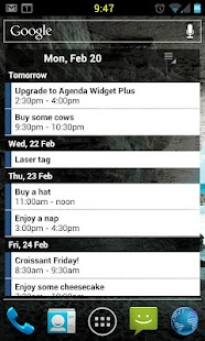 Agenda Widget Plus