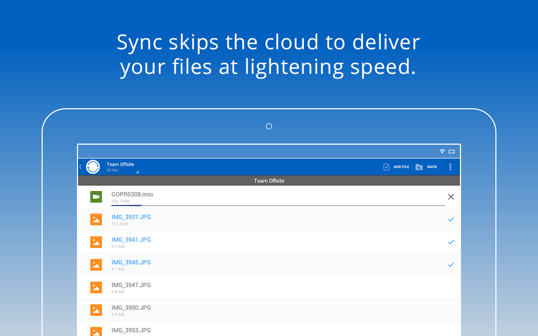 Sync - screenshot