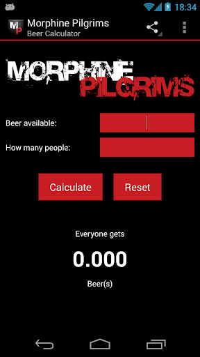 Morphine Pilgrims Calculator