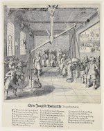 _De Weegschaal_, spotprent op de overwinning van de contraremonstranten. Salomon Savery en Joost van den Vondel, 1618