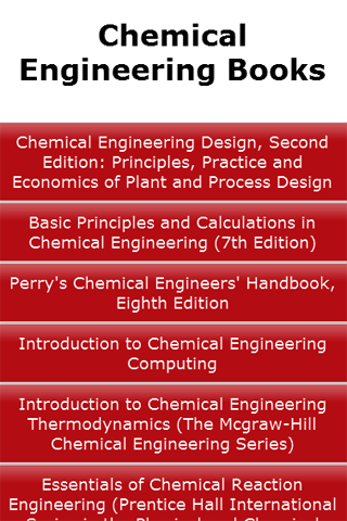 Chemical Engineering Books