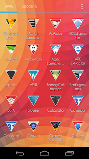 Free Clean Triangle Theme w/Outline APK for Android