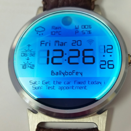 Moto360 Blue face