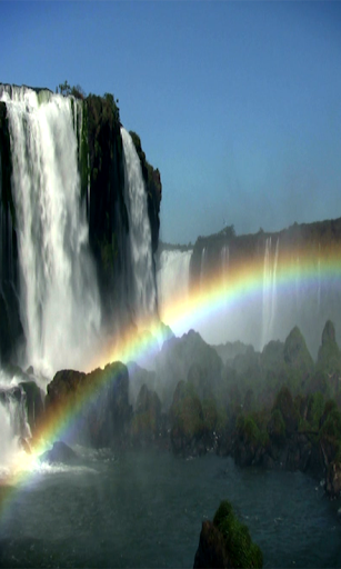 Waterfall Rainbow Wallpaper