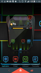Glowing Next Launcher 3D Theme - screenshot thumbnail