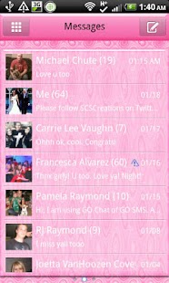 Lastest GO SMS - Baby Pink APK for PC