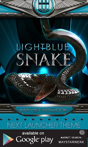 【免費個人化App】lightblue snake clock widget-APP點子