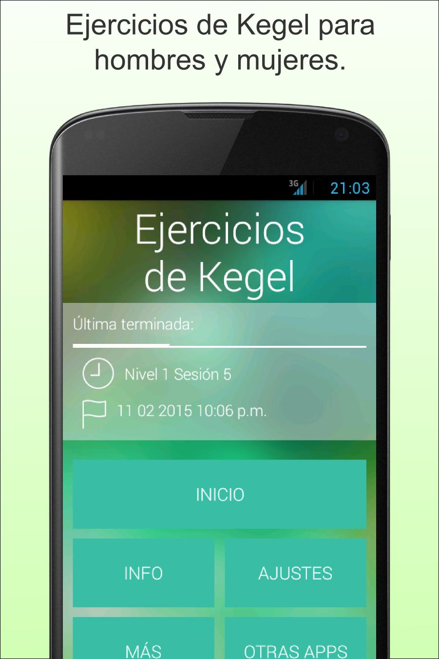 Android application Kegel Trainer - Exercises screenshort