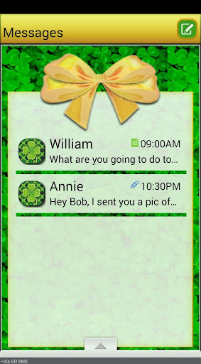 IrishBows GO SMS THEME