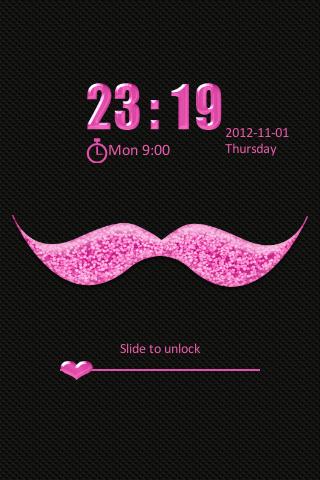 Go Locker Pink Mustache
