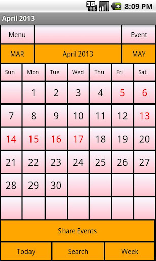 Calendar Me Thailand 2013