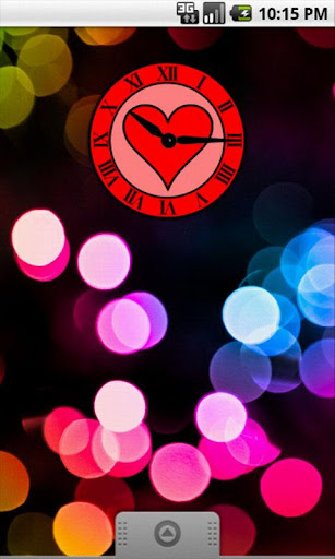 Heart in Love Clock Widget