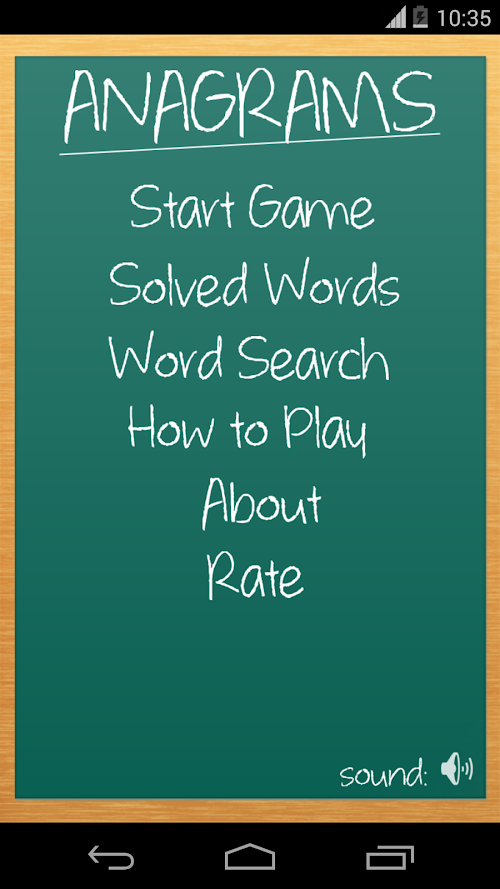 Android application Anagrams: GRE Prep screenshort