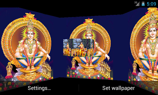 Lord Ayyappan 3D LiveWallpaper
