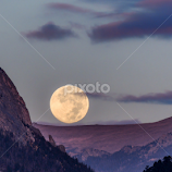 Full Moon Over the Rockies in Estes Park, CO by Jennifer McWhirt -  