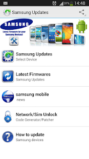 Samsung firmware Updates - screenshot thumbnail