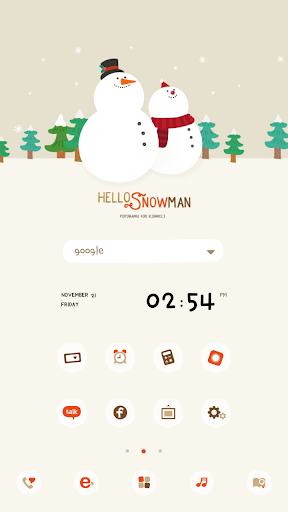 Snowman DodolLauncherTheme