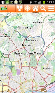 Frankfurt Offline mappa Map Screen 2