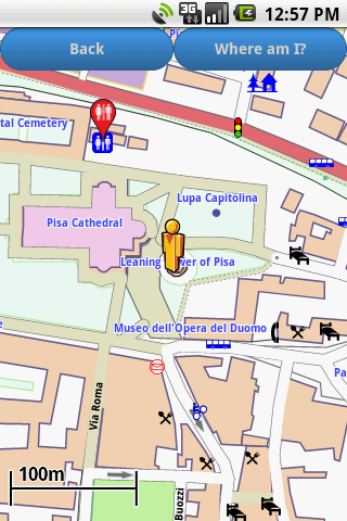 Pisa Amenities Map free