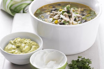 Mexican chicken & wild rice soup