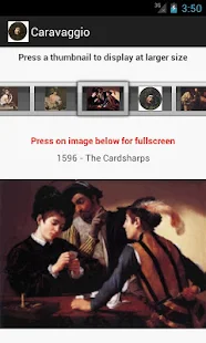 Museu Virtual Caravaggio - tela de miniaturas