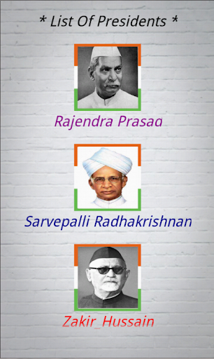 Presidents Of India