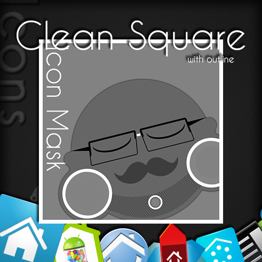 Clean Square Icons w/Outline 個人化 App LOGO-APP開箱王