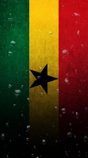 Ghana flag water effect LWP