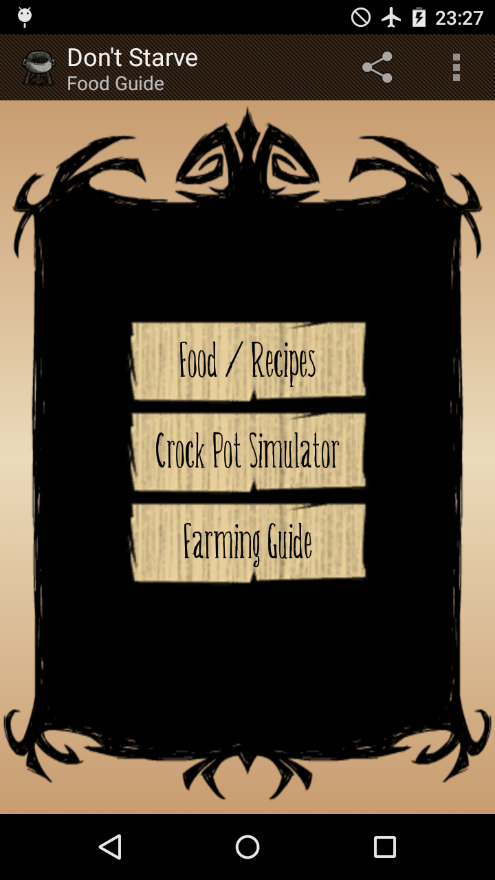 Food Guide for Dont Starve Screen 1