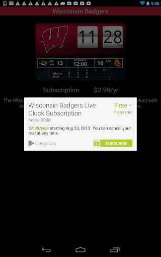 【免費運動App】Wisconsin Badgers Live Clock-APP點子