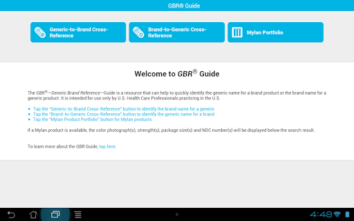 【免費醫療App】Mylan GBR Guide-APP點子