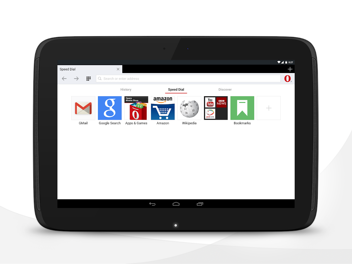 Opera browser for Android - screenshot