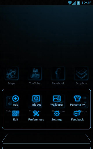 【免費個人化App】Next Launcher Neon Blue Theme-APP點子