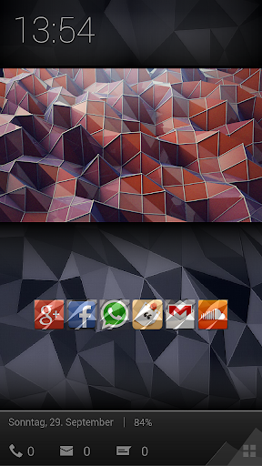 Low poly icon theme