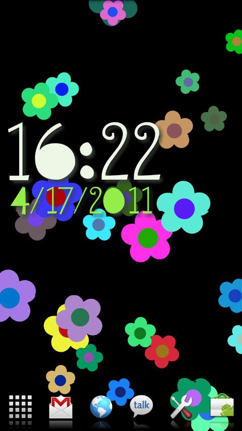 Android application Flower Flow! Live Wallpaper screenshort