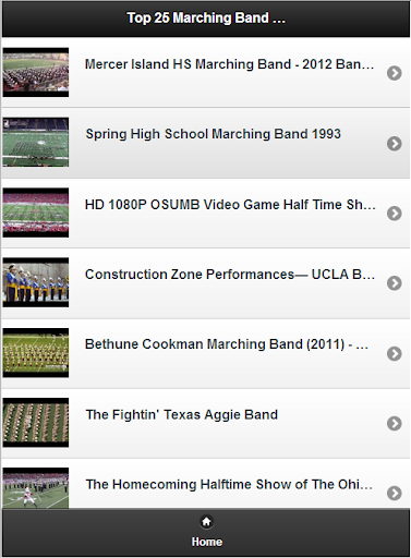 Top 25 Marching Band Videos