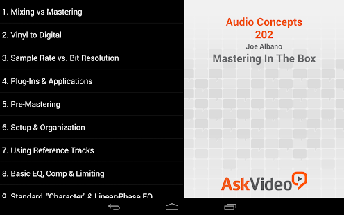 Free Audio Mastering Concepts APK for Android