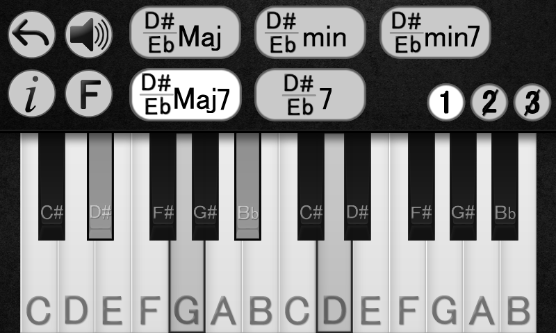 Learn Piano Chords AdFree Screen 2