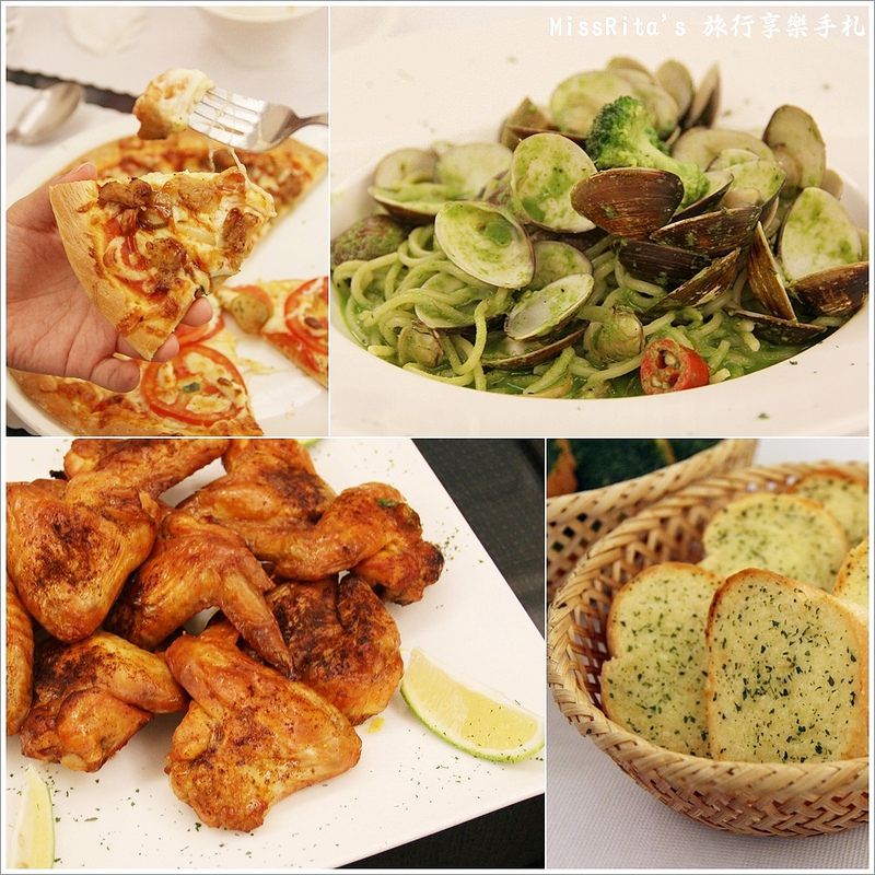 台中西屯區‧懷特朵兒義式料理(中科店)，來份澎派價格也不貴的義大利麵，慶祝終於拿到外語領隊證照啦！