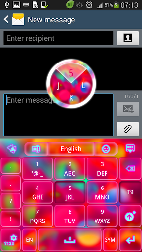 【免費個人化App】GO Keyboard Color Bubble Theme-APP點子