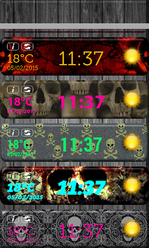 免費下載天氣APP|Skulls Clock Weather Widget app開箱文|APP開箱王