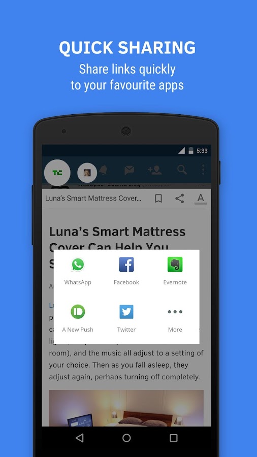   Flynx - Read the web smartly – zrzut ekranu 