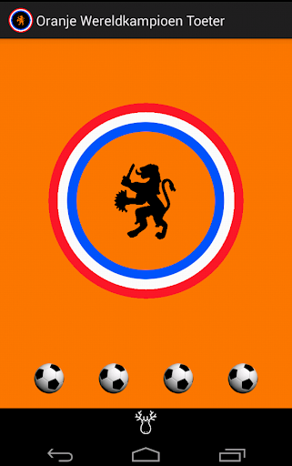 Oranje Wereldkampioen Toeter