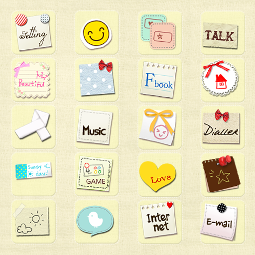 CUKI Theme Cute Note Icon LOGO-APP點子