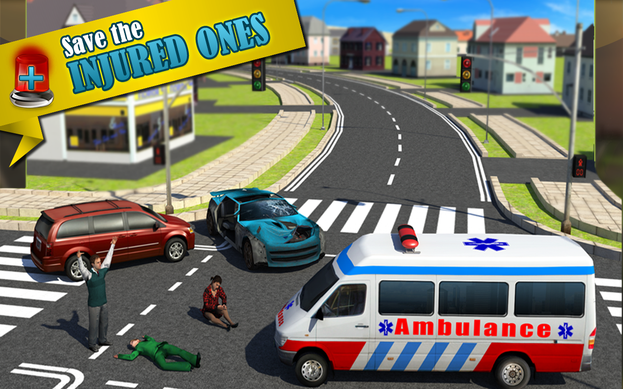 Ambulância Resgate Simulador 3D - Screenshot