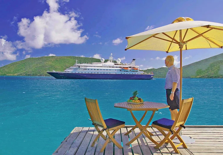 SeaDream I carries 112 guests and 95 crew members. The lithe ship offers a more yacht-like experience to set it apart from larger vessels. 